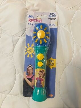 Rachel Light-Up Sing-Along Microphone - Teal, Blue & Yellow